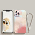 Watercolor Painting Phone Case For Xiaomi Mi 11 Lite 12 11T 10T Poco X4 M4 Pro X3 Redmi 10C Note 11 11S 10 9 With Lanyard Cover Aesthetic New Design Shockproof Unique Soft Bumper Case Cover Stevvex