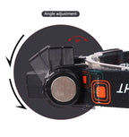 Waterproof 2 Light Mode USB LED Headlight With Magnet Rechargeable Headlamp Built-in 18650 Battery Flashlight  COB Work Light For Outdoor Camping Cycling Fishing Headlamp Flashlight Stevvex