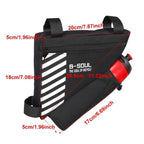 Waterproof Bicycle Bag Bike Triangle Bag For Bicycle Front Frame Bag Bike Bag Cycling Top Tube Bag Bicycle Bottle Bag Bike Storage Frame Bag Bicycle Front Tube Triangle Water Resistant Cycling Pack Strap On Pouch Bike Accessories Tool Accessible