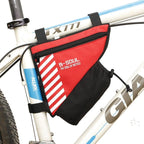 Waterproof Bicycle Bag Bike Triangle Bag For Bicycle Front Frame Bag Bike Bag Cycling Top Tube Bag Bicycle Bottle Bag Bike Storage Frame Bag Bicycle Front Tube Triangle Water Resistant Cycling Pack Strap On Pouch Bike Accessories Tool Accessible