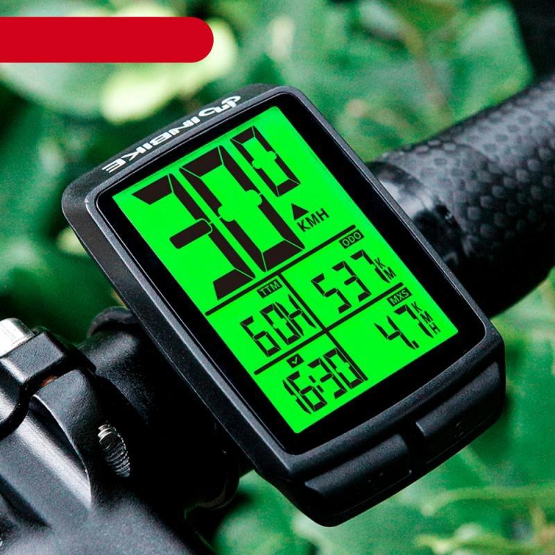 Waterproof Bicycle Computer Wireless Mountain Bike Cycling Potentiometer Stopwatch Speedometer Wireless Waterproof Bike Computer With LCD Large Backlight Display Multifunction Bicycle Speedometer 14 Functions Speedometer Stevvex