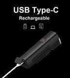 Waterproof Bike Light Set USB High/Low Beam Bicycle Lamp Headlight LED Cycling Flashlight Super Bright Bicycle Front Headlight 5 Light Modes Large Capacity Battery With Power Bank Function 1000 Lumen