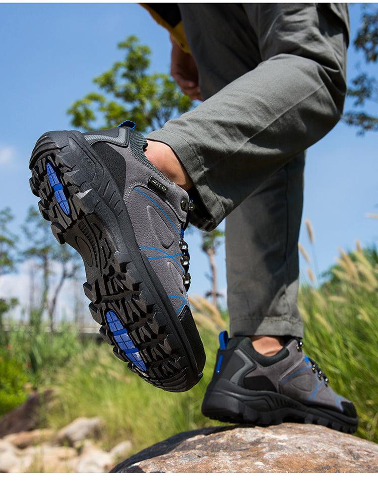 Waterproof Hiking Boots Mens Casual Shoes Walking Climbing Hiking Mountain Sport Boots Hunting Mens Slip-Resistant Climbing Shoes Lightweight Walking Shoes Stevvex