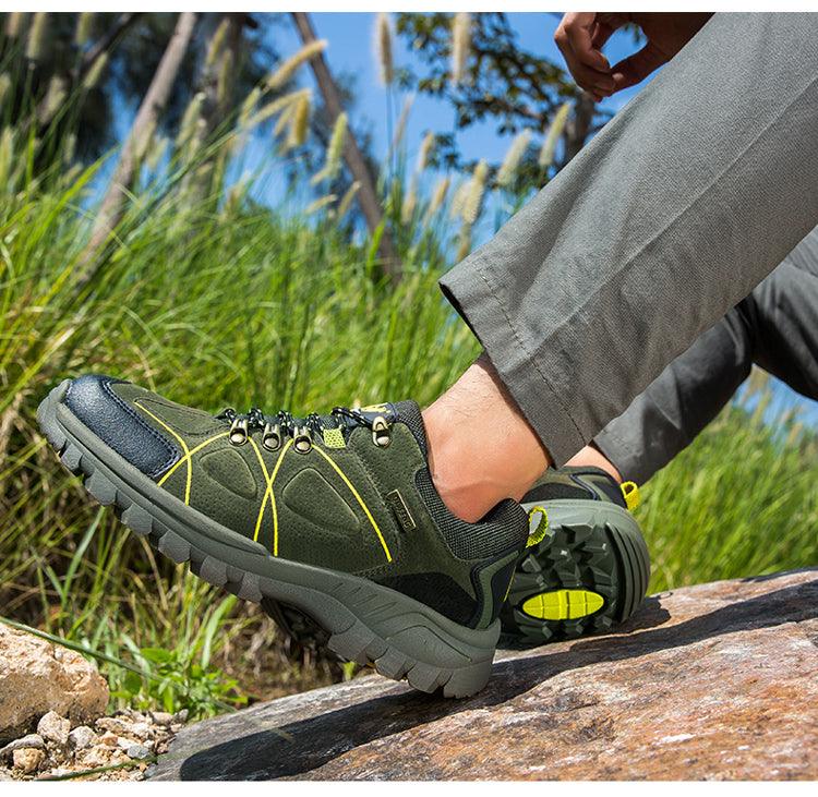 Waterproof Hiking Boots Mens Casual Shoes Walking Climbing Hiking Mountain Sport Boots Hunting Mens Slip-Resistant Climbing Shoes Lightweight Walking Shoes Stevvex