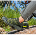 Waterproof Hiking Boots Mens Casual Shoes Walking Climbing Hiking Mountain Sport Boots Hunting Mens Slip-Resistant Climbing Shoes Lightweight Walking Shoes Stevvex