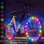 Waterproof LED Bike Wheel Light  Bicycle Spoke Light Bicycle Tire Light Strips Cycling Safety Warning Lamp Bike Wheel Lights  Safety Warning Tire Strip Light For Night Riding Glow Light Fun Safety Light Bike Accessories For Kids Stevvex