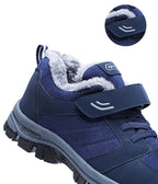 Waterproof Mens Winter Shoes Couple Snow Boots Antiskid Bottom Warm Casual Boots Winter Men’s Snow Ankle Boots Fur Lined Warm Anti-slip Outdoor Sport Shoes Stevvex