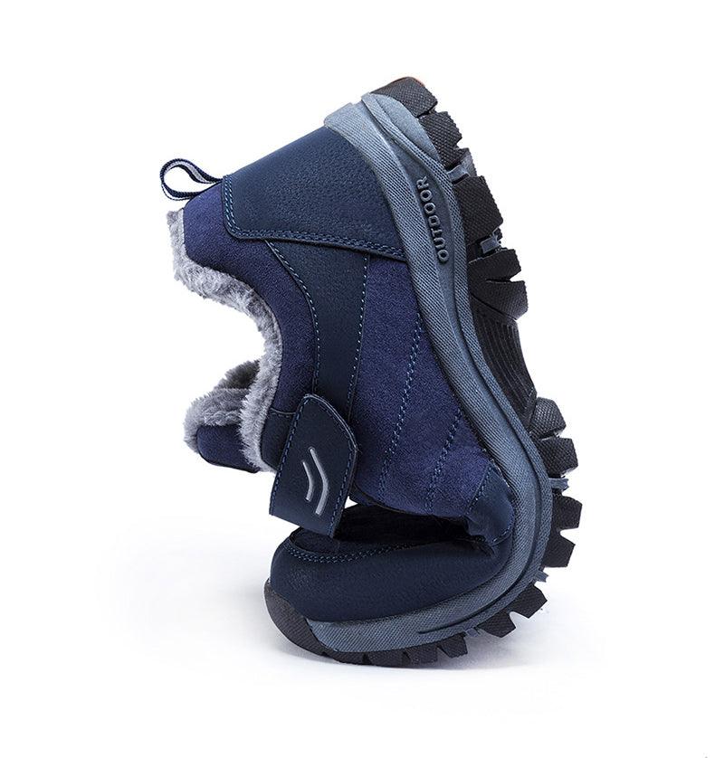 Waterproof Mens Winter Shoes Couple Snow Boots Antiskid Bottom Warm Casual Boots Winter Men’s Snow Ankle Boots Fur Lined Warm Anti-slip Outdoor Sport Shoes Stevvex