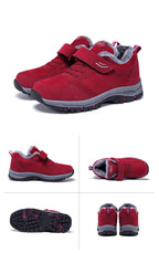 Waterproof Mens Winter Shoes Couple Snow Boots Antiskid Bottom Warm Casual Boots Winter Men’s Snow Ankle Boots Fur Lined Warm Anti-slip Outdoor Sport Shoes Stevvex