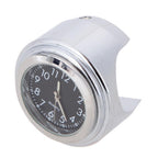 Waterproof  Motorcycle Handlebar Mount Quartz Clock Motorcycle Handlebar Motorcycle Handlebar Clock Motorcycle Modification Handlebar Mount Waterproof Quartz Clock Watch Accessories Watch Aluminum Luminous Clock Moto Black Accessories Stevvex