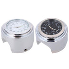 Waterproof  Motorcycle Handlebar Mount Quartz Clock Motorcycle Handlebar Motorcycle Handlebar Clock Motorcycle Modification Handlebar Mount Waterproof Quartz Clock Watch Accessories Watch Aluminum Luminous Clock Moto Black Accessories Stevvex