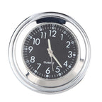 Waterproof  Motorcycle Handlebar Mount Quartz Clock Motorcycle Handlebar Motorcycle Handlebar Clock Motorcycle Modification Handlebar Mount Waterproof Quartz Clock Watch Accessories Watch Aluminum Luminous Clock Moto Black Accessories Stevvex