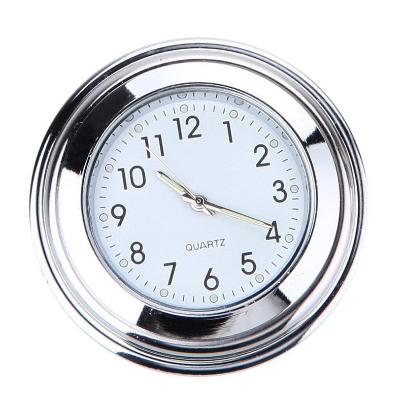 Waterproof  Motorcycle Handlebar Mount Quartz Clock Motorcycle Handlebar Motorcycle Handlebar Clock Motorcycle Modification Handlebar Mount Waterproof Quartz Clock Watch Accessories Watch Aluminum Luminous Clock Moto Black Accessories Stevvex