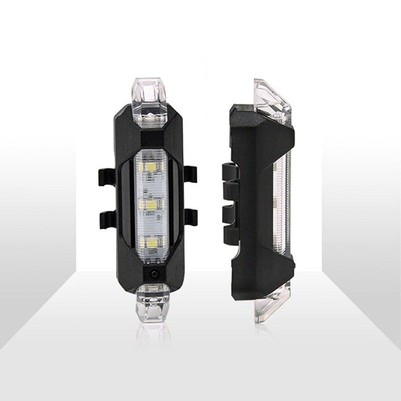 Waterproof USB LED Rechargeable Set Bicycle Lamp Mountain Cycle Front Back Headlight Lamp Flashlight Bike Powerful Bicycle Front Headlight And Back Taillight Fast Disassembly Bicycle LED Light For Road Mountain Cycling Stevvex