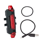Waterproof USB LED Rechargeable Set Bicycle Lamp Mountain Cycle Front Back Headlight Lamp Flashlight Bike Powerful Bicycle Front Headlight And Back Taillight Fast Disassembly Bicycle LED Light For Road Mountain Cycling Stevvex