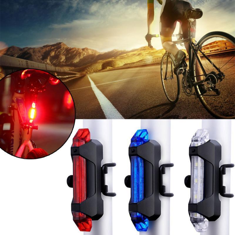 Waterproof USB LED Rechargeable Set Bicycle Lamp Mountain Cycle Front Back Headlight Lamp Flashlight Bike Powerful Bicycle Front Headlight And Back Taillight Fast Disassembly Bicycle LED Light For Road Mountain Cycling Stevvex