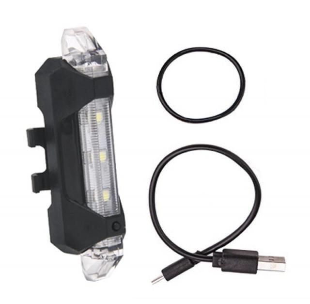 Waterproof USB LED Rechargeable Set Bicycle Lamp Mountain Cycle Front Back Headlight Lamp Flashlight Bike Powerful Bicycle Front Headlight And Back Taillight Fast Disassembly Bicycle LED Light For Road Mountain Cycling Stevvex