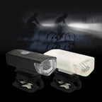 Waterproof USB LED Rechargeable Set Bicycle Lamp Mountain Cycle Front Back Headlight Lamp Flashlight Bike Powerful Bicycle Front Headlight And Back Taillight Fast Disassembly Bicycle LED Light For Road Mountain Cycling Stevvex