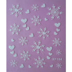 Waterproof Water Transfer Nails Art Sticker Fashion 3D Flower Design Girl And Women Manicure Tools Nail Decoration Decals Decorations Luxurious Nail Art Decoration White Feather Lace Flower Leaf Carving Design Exquisite Pattern Nail Art Supplies