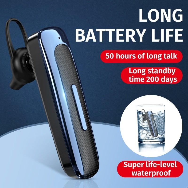 Waterproof Wireless Bluetooth Earphone Handsfree Earbuds Voice Answer in Ear Earbuds For Driving Running Headset With Mic Comfortable Ergonomic Design For Outdoor Workout Long Standby Earbuds Compatible With Smartphones Stevvex