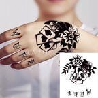 Waterproof Womens Temporary Sticker Tattoo Flower Rose Realistic Sketches For Arm Hand