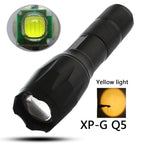 Waterproof Z45 Led Flashlight Ultra Bright Waterproof MINI Torch T6/L2/V6 zoomable 5 Modes 18650 rechargeable Battery for camping tactica Led Mini Water-Resistant Torch Light For Indoor & Outdoor Camping Hiking Accessories Gear Stevvex