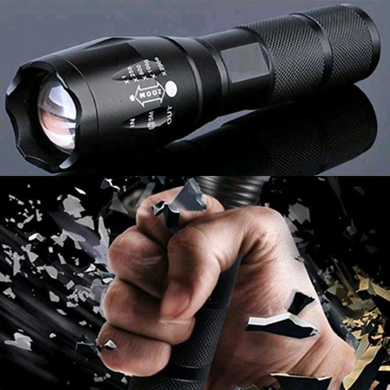 Waterproof Z45 Led Flashlight Ultra Bright Waterproof MINI Torch T6/L2/V6 zoomable 5 Modes 18650 rechargeable Battery for camping tactica Led Mini Water-Resistant Torch Light For Indoor & Outdoor Camping Hiking Accessories Gear Stevvex