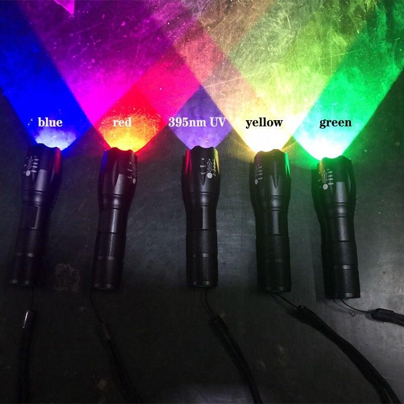 Waterproof Z45 Led Flashlight Ultra Bright Waterproof MINI Torch T6/L2/V6 zoomable 5 Modes 18650 rechargeable Battery for camping tactica Led Mini Water-Resistant Torch Light For Indoor & Outdoor Camping Hiking Accessories Gear Stevvex