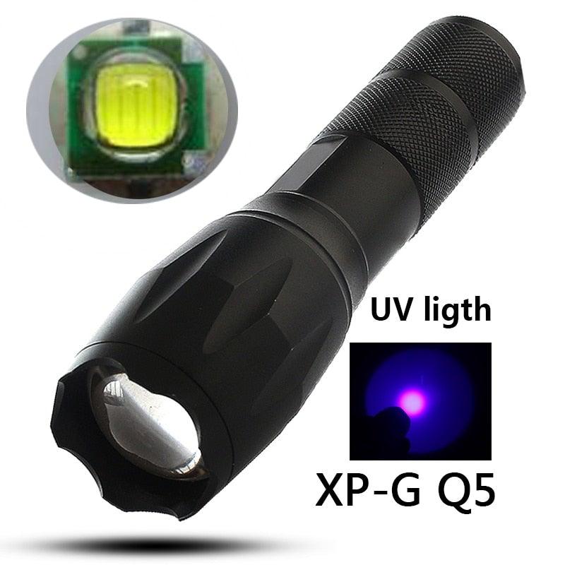Waterproof Z45 Led Flashlight Ultra Bright Waterproof MINI Torch T6/L2/V6 zoomable 5 Modes 18650 rechargeable Battery for camping tactica Led Mini Water-Resistant Torch Light For Indoor & Outdoor Camping Hiking Accessories Gear Stevvex