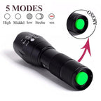 Waterproof Z45 Led Flashlight Ultra Bright Waterproof MINI Torch T6/L2/V6 zoomable 5 Modes 18650 rechargeable Battery for camping tactica Led Mini Water-Resistant Torch Light For Indoor & Outdoor Camping Hiking Accessories Gear Stevvex