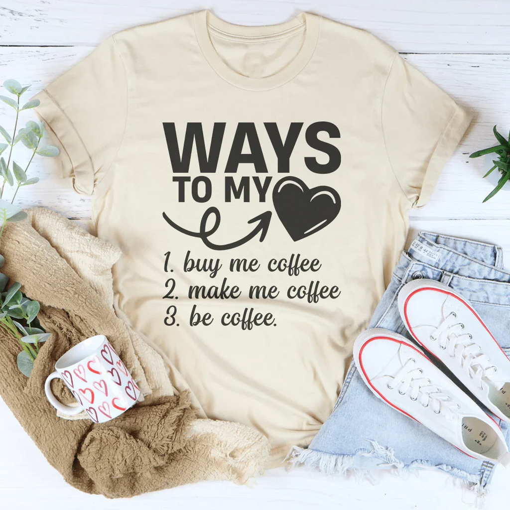 Ways To My Love Tee Peachy Sunday