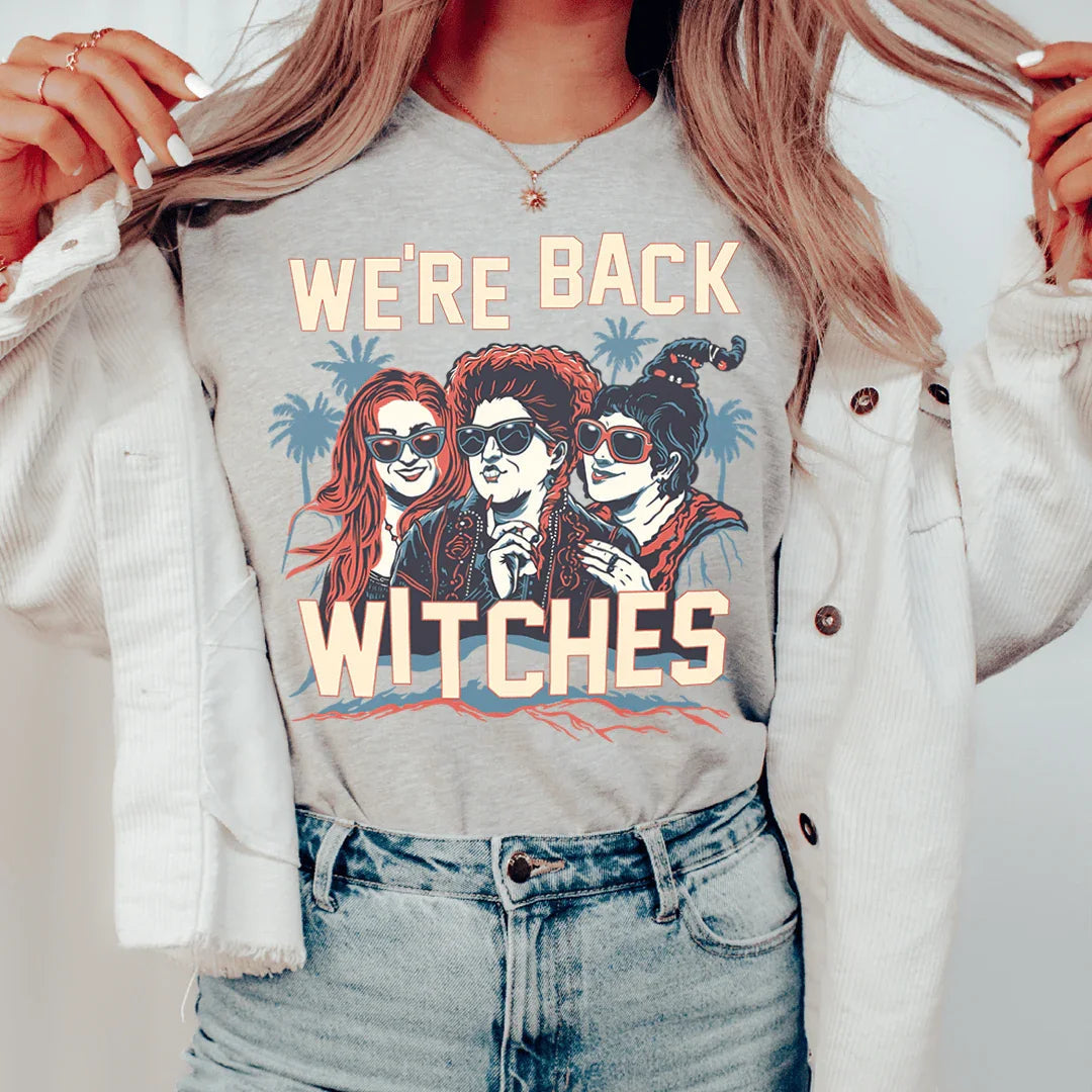 We're Back Witches Tee Peachy Sunday