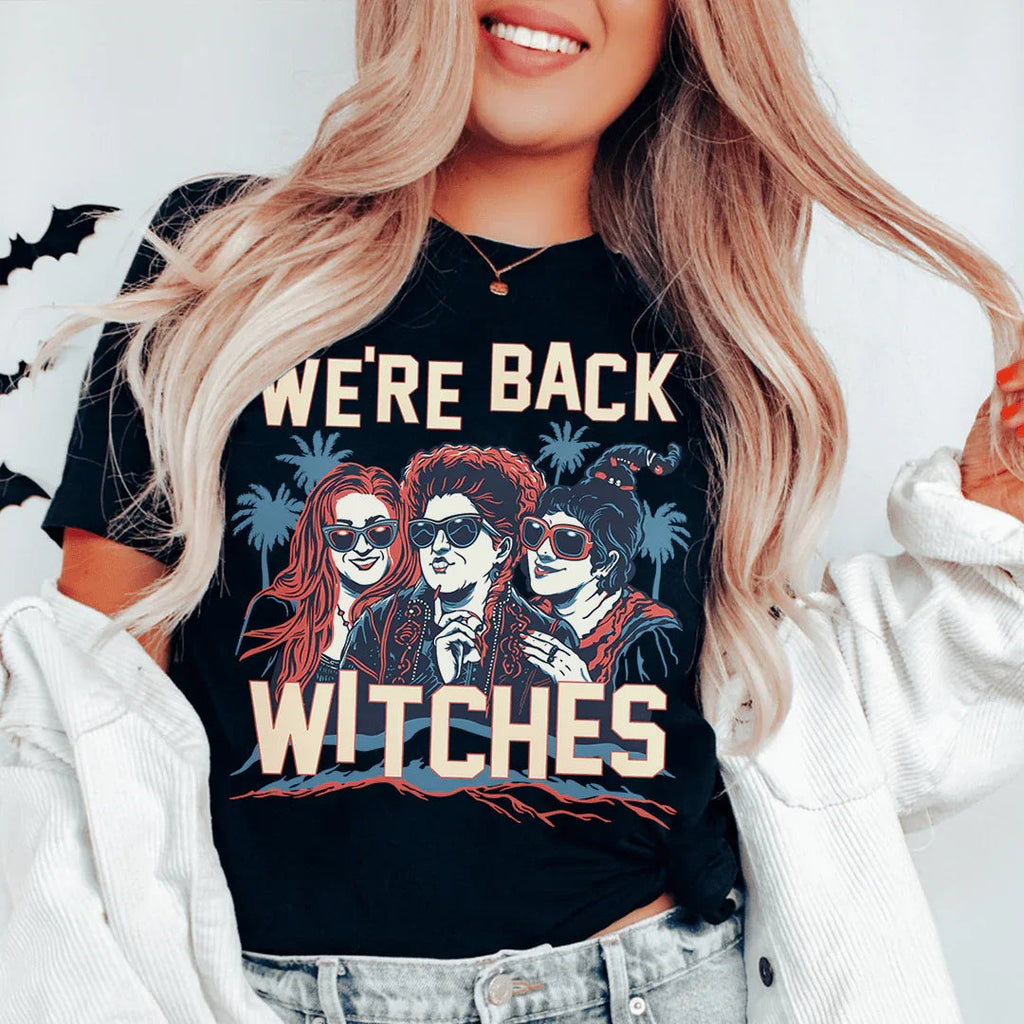 We're Back Witches Tee Peachy Sunday