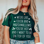 We're Like Cocoa & Marshmallows Tee Peachy Sunday
