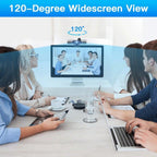Webcam 1080P Full HD Autofocus Web Camera With Speaker Microphone USB Cam for PC Computer Laptop Video Calling Work Gaming 3D Noise Reduction Stevvex