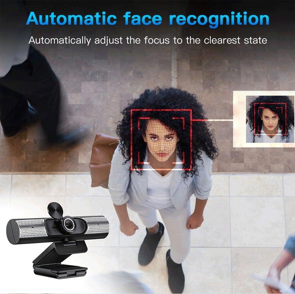 Webcam 1080P Full HD Autofocus Web Camera With Speaker Microphone USB Cam for PC Computer Laptop Video Calling Work Gaming 3D Noise Reduction Stevvex