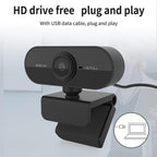 Webcam 1080P web camera with microphone Web USB Camera Full HD For PC computer Live Video Calling Work Conferencing Recording Gaming 3D Noise Reduction Stevvex