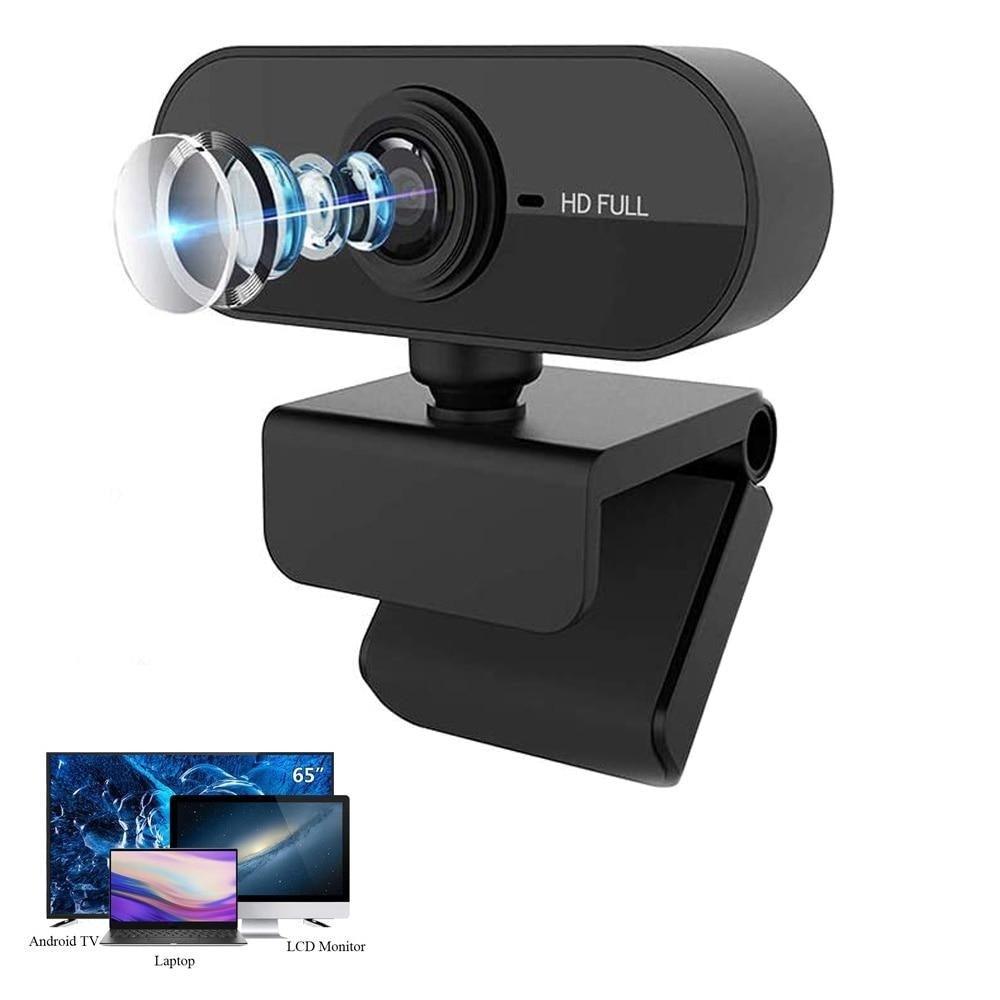 Webcam 1080P web camera with microphone Web USB Camera Full HD For PC computer Live Video Calling Work Conferencing Recording Gaming 3D Noise Reduction Stevvex