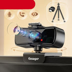 Webcam 2K Full HD Web Camera For PC Computer Laptop USB Web Cam With Microphone Autofocus WebCamera Conferencing and Video Calling Stevvex