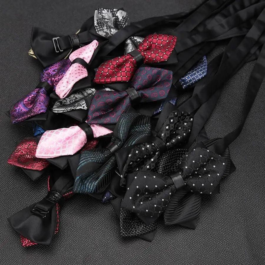 Wedding Men Butterfly Bowtie Formal Bow Ties Beautiful Printed Men Luxury Adjustable Business Bowties Stevvex