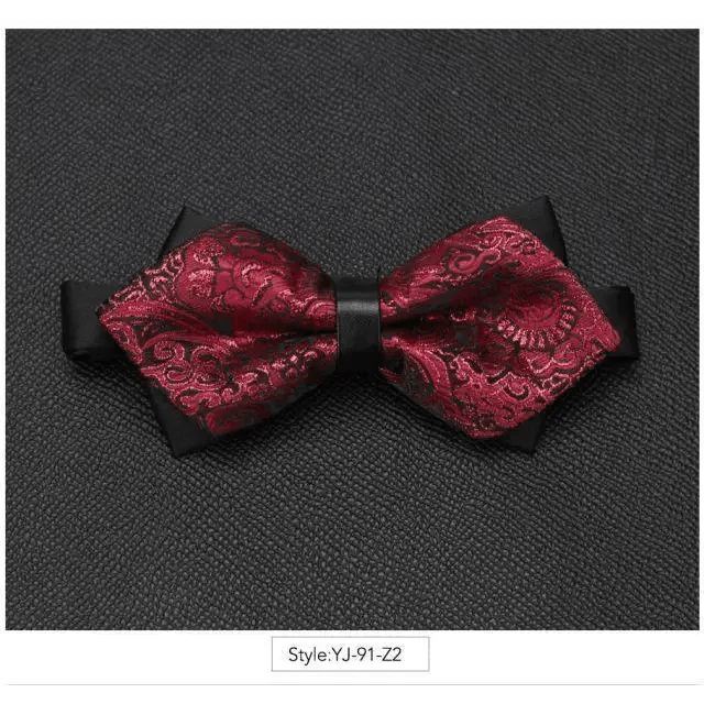 Wedding Men Butterfly Bowtie Formal Bow Ties Beautiful Printed Men Luxury Adjustable Business Bowties Stevvex