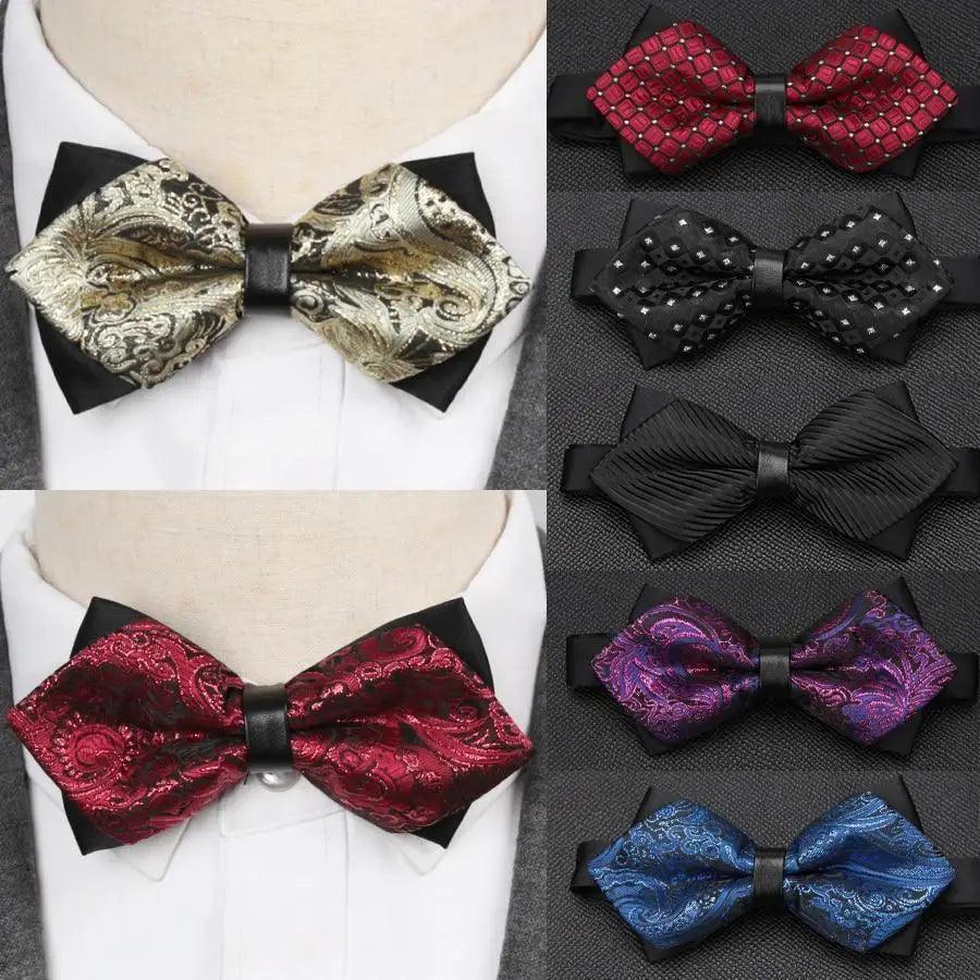 Wedding Men Butterfly Bowtie Formal Bow Ties Beautiful Printed Men Luxury Adjustable Business Bowties Stevvex