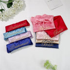 Wedding Satin Bride Robe Elegant Golden Bridesmaid Casual Short Women Nightwear Comfortable Sleepwear Stevvex