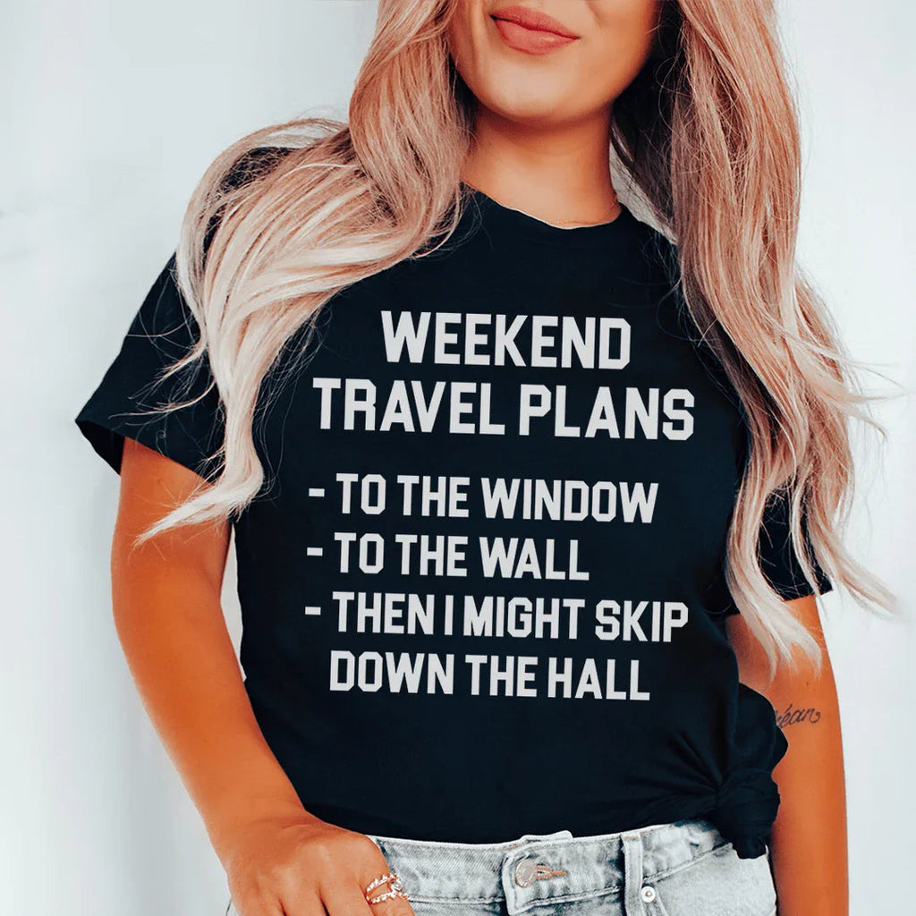 Weekend Travel Plans Tee Peachy Sunday