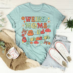 Weird Moms Build Character Tee Peachy Sunday