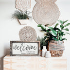 Funny Wooden Welcome Sign Welcome To The Shit Show I Hope You Brought Alcohol Rustic Home Wall Decor BandsCo Straps