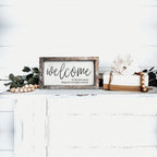 Funny Wooden Welcome Sign Welcome To The Shit Show I Hope You Brought Alcohol Rustic Home Wall Decor BandsCo Straps
