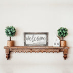 Funny Wooden Welcome Sign Welcome To The Shit Show I Hope You Brought Alcohol Rustic Home Wall Decor BandsCo Straps