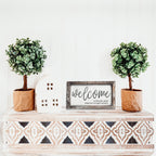 Funny Wooden Welcome Sign Welcome To The Shit Show I Hope You Brought Alcohol Rustic Home Wall Decor BandsCo Straps