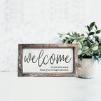 Funny Wooden Welcome Sign Welcome To The Shit Show I Hope You Brought Alcohol Rustic Home Wall Decor BandsCo Straps